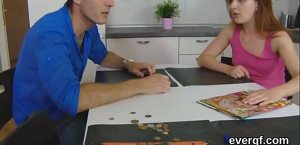  Bankrupt guy allows kinky buddy to shag his ex-girlfriend for money